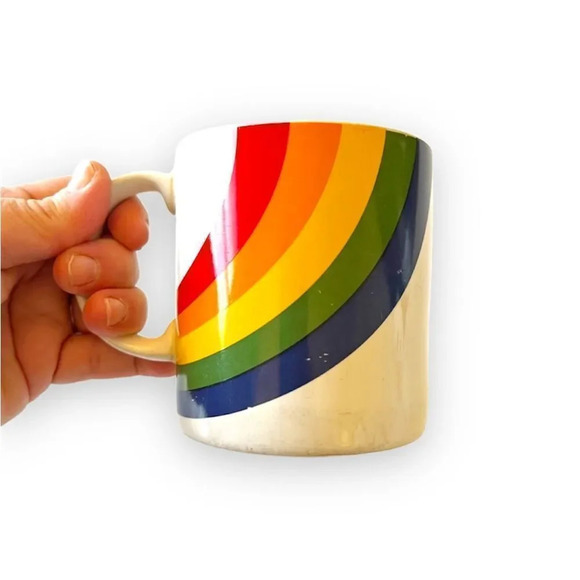 Vintage Rainbow‎ Mug FTDA Harry Styles Coffee Tea Cup Retro - Picture 1 of 10